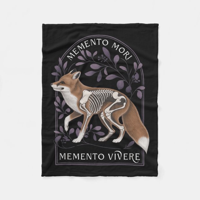 Memento Mori Memento Vivere _ Philosophy&amp; Lat Fleecefilt (Framsidan)