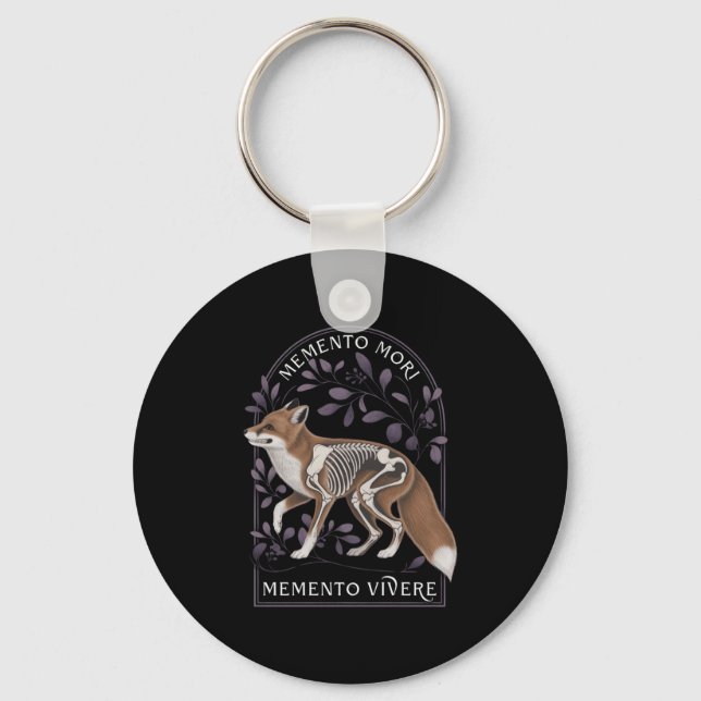 Memento Mori Memento Vivere _ Philosophy&amp; Lat Nyckelring (Framsida)