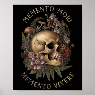 Memento Mori Memento Vivere _ Philosophy& Lat Poster