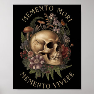 Memento Mori Memento Vivere _ Philosophy& Lat Poster