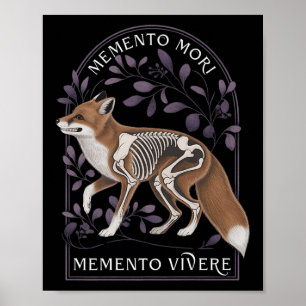 Memento Mori Memento Vivere _ Philosophy& Lat Poster
