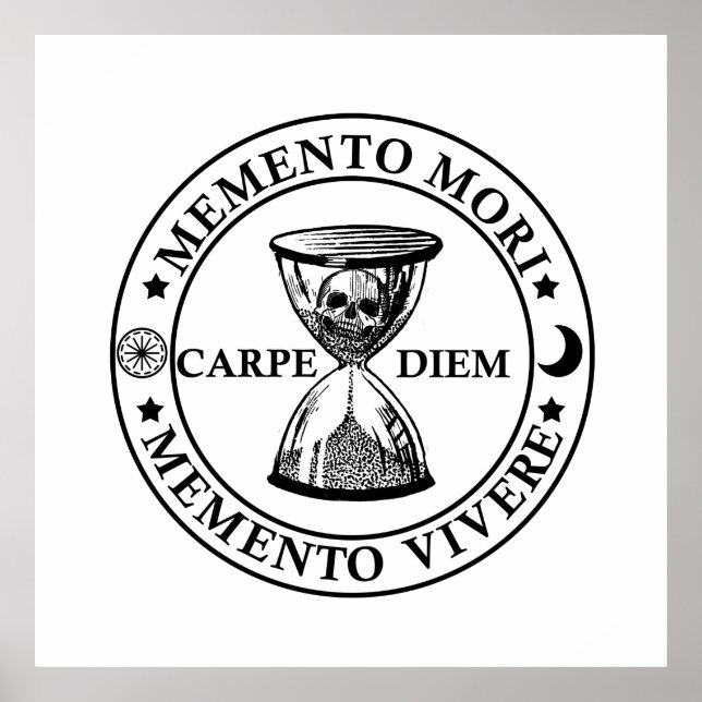 Memento mori memento vivere poster (Framsidan)