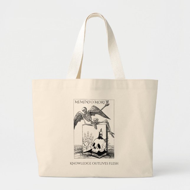 memento mori mörk akademia jumbo tygkasse (Framsidan)