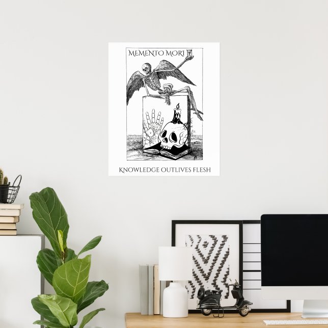 memento mori mörk akademia poster (Hemmakontoret)
