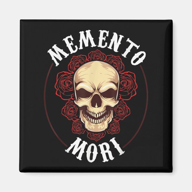 Memento Mori Mortality Stoic Philosophy Stoicism Q Magnet (Framsidan)