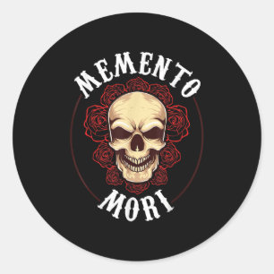 Memento Mori Mortality Stoic Philosophy Stoicism Q Runt Klistermärke