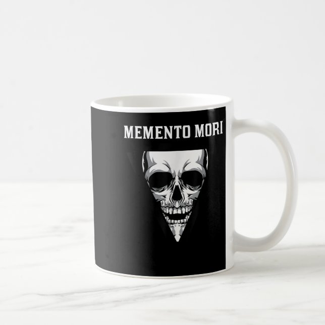 Memento Mori Mortality Stoic Stoicism Philosophy Q Kaffemugg (Höger)