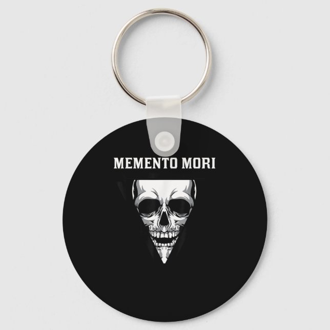 Memento Mori Mortality Stoic Stoicism Philosophy Q Nyckelring (Framsida)