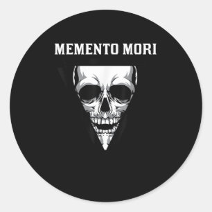 Memento Mori Mortality Stoic Stoicism Philosophy Q Runt Klistermärke