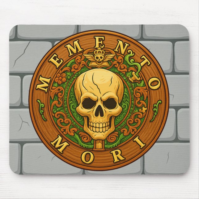 Memento Mori Mousepad by Phil Elmore Musmatta (Framsidan)