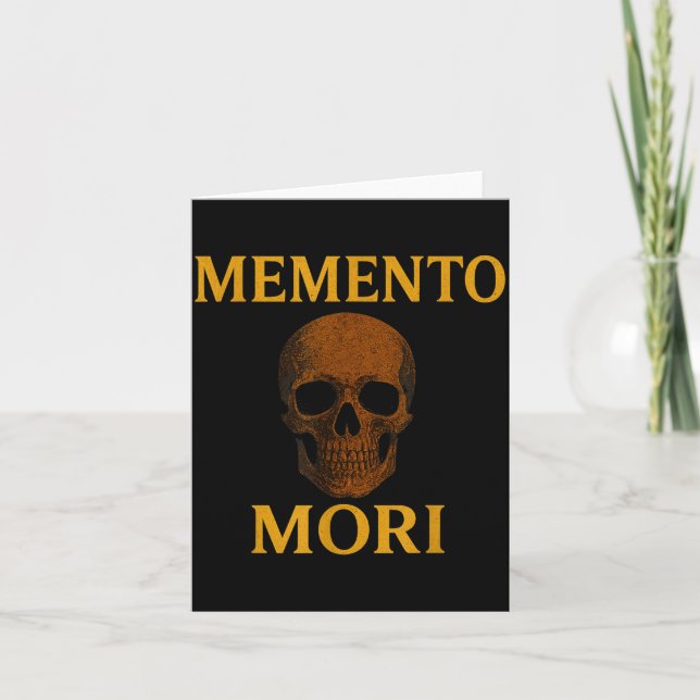 Memento Mori Philosophy Stoicism Quote  Kort (Framsida)