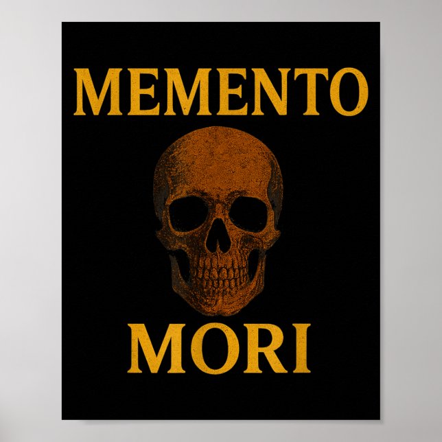 Memento Mori Philosophy Stoicism Quote  Poster (Framsidan)