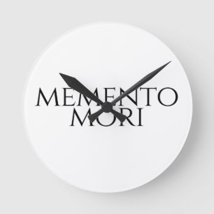 Memento Mori Rund Klocka