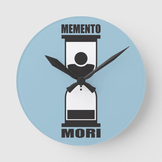 Memento Mori Rund Klocka (Framsida)