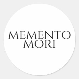 Memento Mori Runt Klistermärke