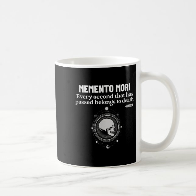 Memento Mori Seneca Stoicism Stoic Philosophy Quot Kaffemugg (Höger)