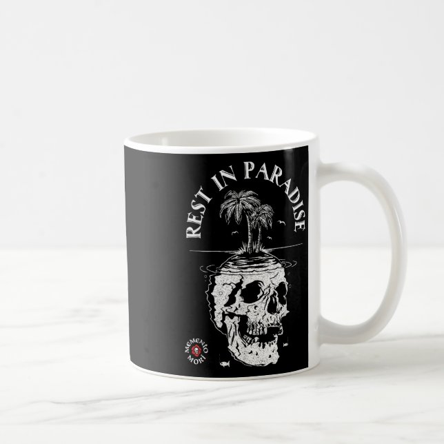 Memento Mori Shirt - rest in paradise - Latin Tatt Kaffemugg (Höger)