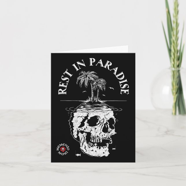 Memento Mori Shirt - rest in paradise - Latin Tatt Kort (Framsida)