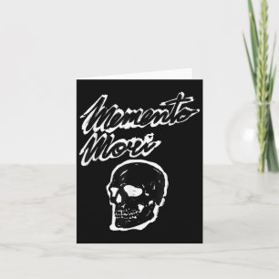 Memento Mori Skalle Grunge Filosofi Citat Kort