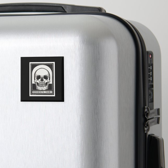Memento Mori Skalle Konst Magnet (In Situ (Luggage))