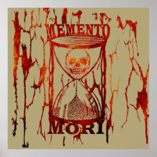Memento mori skalle poster