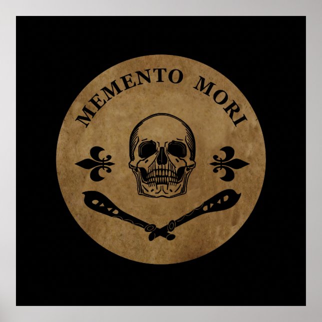 Memento mori skalle poster (Framsidan)