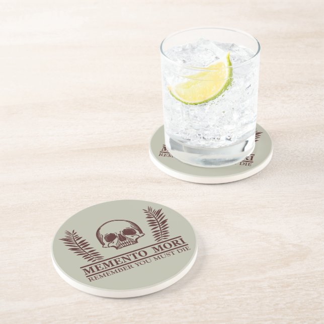 Memento mori skalle underlägg (Sidan)