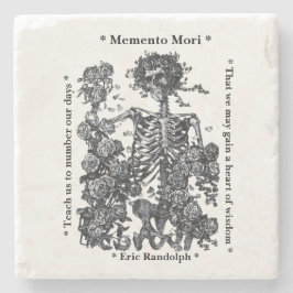 Memento Mori Skeleton Ro Personlig Stenunderlägg