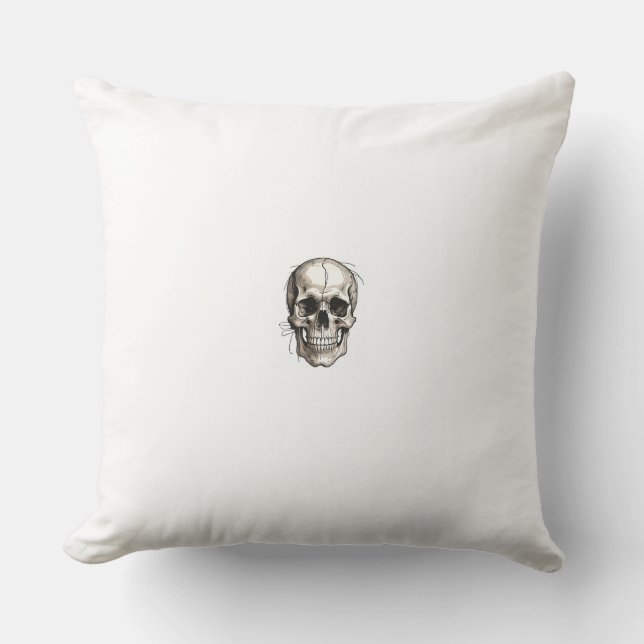 Memento Mori Skull i livsrummet Throw Kudde (Framsida)