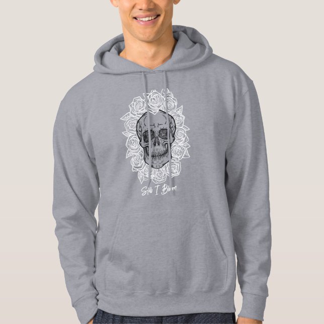 Memento Mori! Skull och Ro, Hand plockade Hoodie (Framsida)