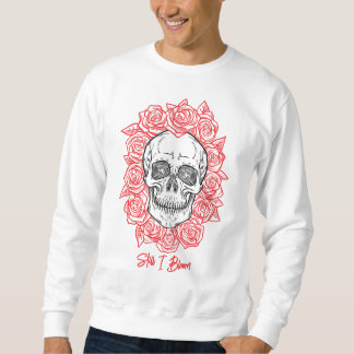 Memento Mori! Skull och Ro, Hand plockade Lång Ärmad Tröja
