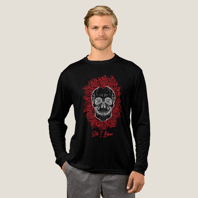 Memento Mori! Skull och Ro, Hand plockade T Shirt (Hel framsida)