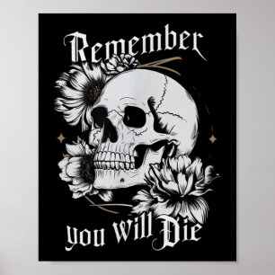Memento Mori Skull Stoic Philosophy Manar Women La Poster
