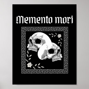 Memento Mori Skull Stoic Philosophy Manar Women La Poster
