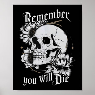 Memento Mori Skull Stoic Philosophy Manar Women La Poster