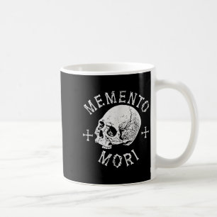 Memento Mori Stoic kommer ihåg döden Skull Bones T Kaffemugg