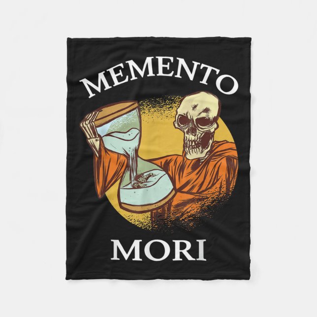 Memento Mori Stoic Latin Stoicism Philosophy Remem Fleecefilt (Framsidan)