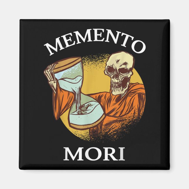Memento Mori Stoic Latin Stoicism Philosophy Remem Magnet (Framsidan)
