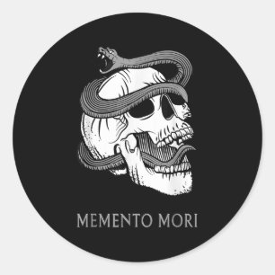 Memento Mori Stoic Latin Stoicism Philosophy Remem Runt Klistermärke
