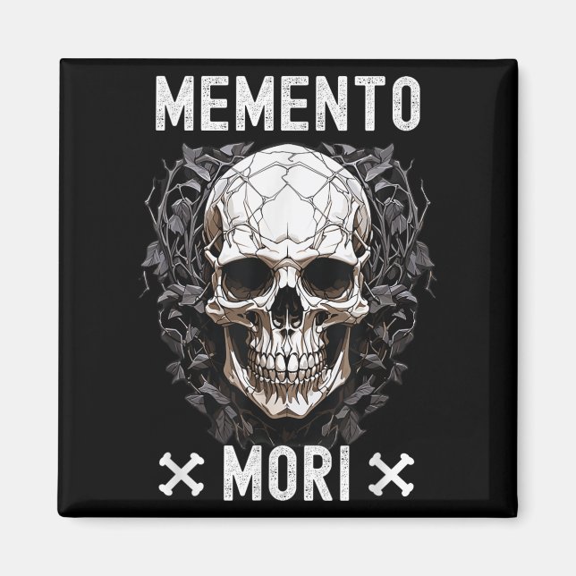 Memento Mori Stoic Mortality Stoicism Philosophy Q Magnet (Framsidan)