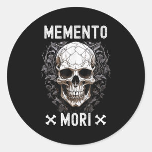Memento Mori Stoic Mortality Stoicism Philosophy Q Runt Klistermärke