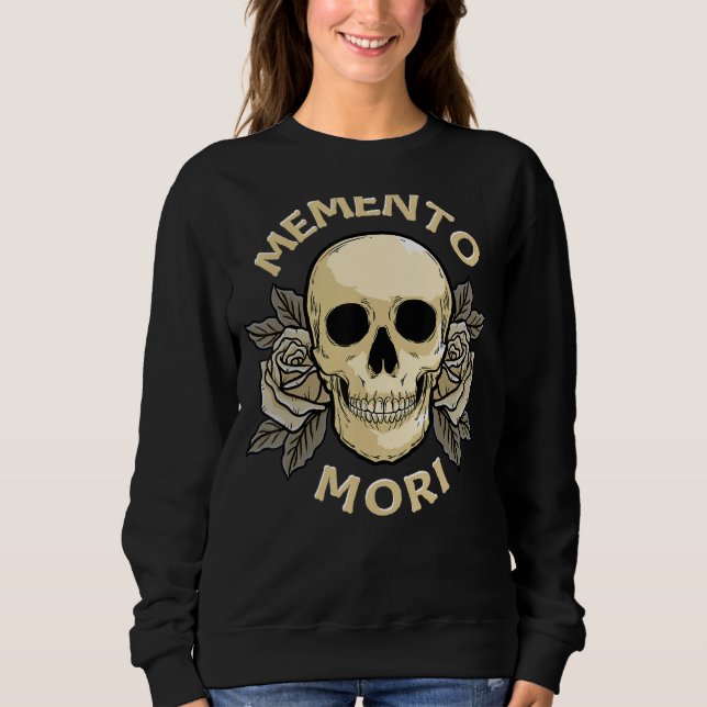 Memento Mori Stoic Mortality Stoicism Philosophy T Shirt (Framsida)