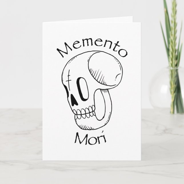 Memento Mori Stoic Philosophy Kort (Framsida)