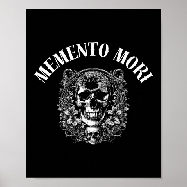 Memento Mori Stoic Quote for Rememsing Dödsfall Ph Poster (Framsidan)
