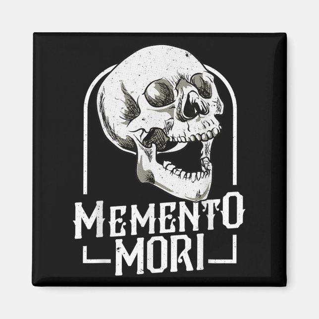 Memento Mori Stoic Stoicism Mortality Philosophy Q Magnet (Framsidan)