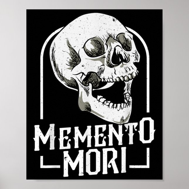 Memento Mori Stoic Stoicism Mortality Philosophy Q Poster (Framsidan)
