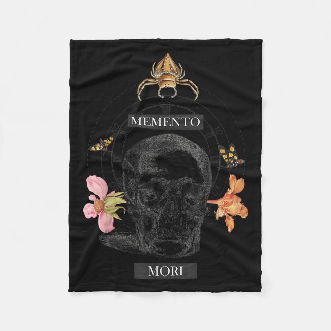 Memento Mori Stoicism Philosophy Philosopher Stoic Fleecefilt (Framsidan)