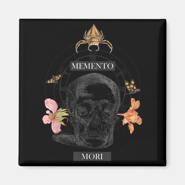 Memento Mori Stoicism Philosophy Philosopher Stoic Magnet (Framsidan)