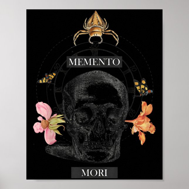 Memento Mori Stoicism Philosophy Philosopher Stoic Poster (Framsidan)