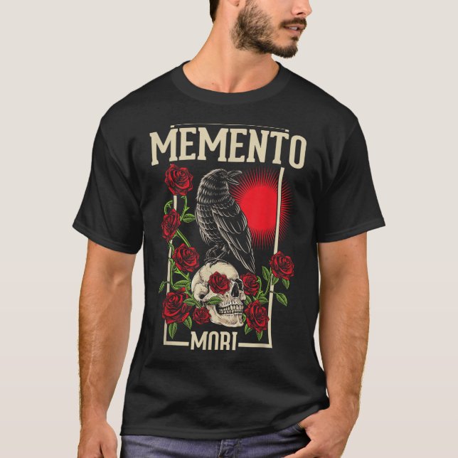 Memento Mori Stoicism Philosophy Stoic Philosopher T Shirt (Framsida)